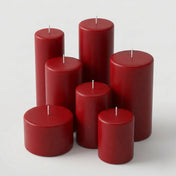 Richland Pillar Candle 3"x3" Red - thumbnail number 4