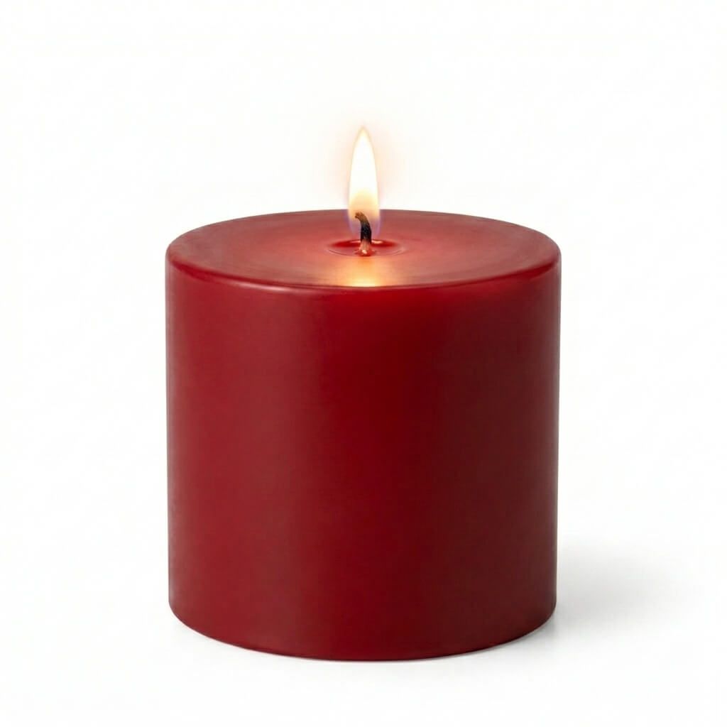 Richland 4" x 4" Red Pillar Candle