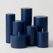 Richland 4" x 12" Navy Blue Pillar Candle - thumbnail number 3