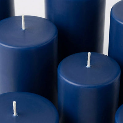 Richland 4" x 12" Navy Blue Pillar Candle - thumbnail number 5