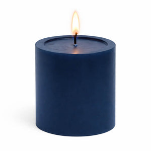 Richland 4" x 4" Navy Blue Pillar Candles Set of 6