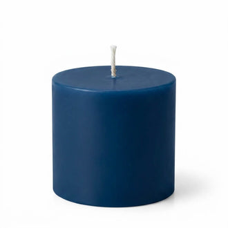 Richland 4" x 4" Navy Blue Pillar Candle