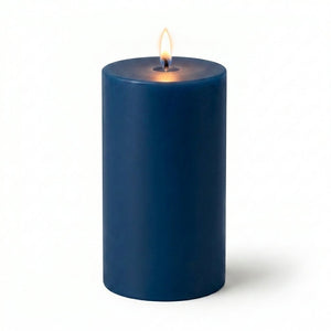 Richland 4" x 6" Navy Blue Pillar Candle