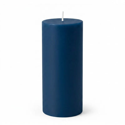 Richland 4" x 9" Navy Blue Pillar Candle