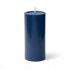 Richland 4" x 9" Navy Blue Pillar Candle