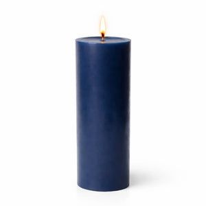 Richland 4" x 12" Navy Blue Pillar Candle