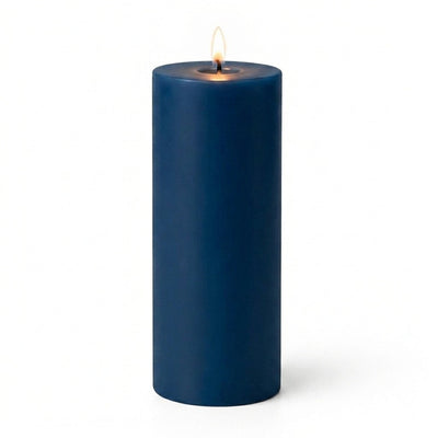 Richland 4" x 12" Navy Blue Pillar Candle - thumbnail number 2