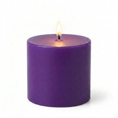 Richland 4" x 4" Purple Pillar Candle - thumbnail number 2