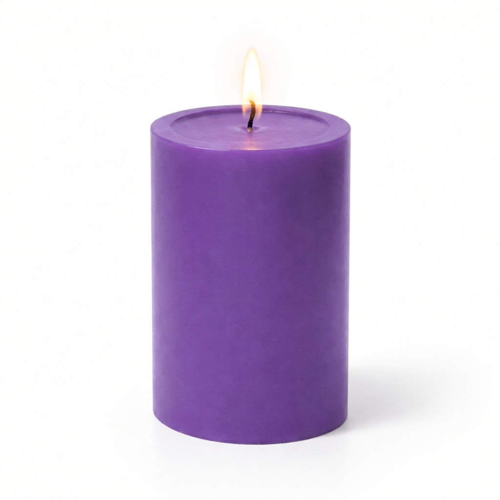 Richland 4" x 6" Purple Pillar Candle