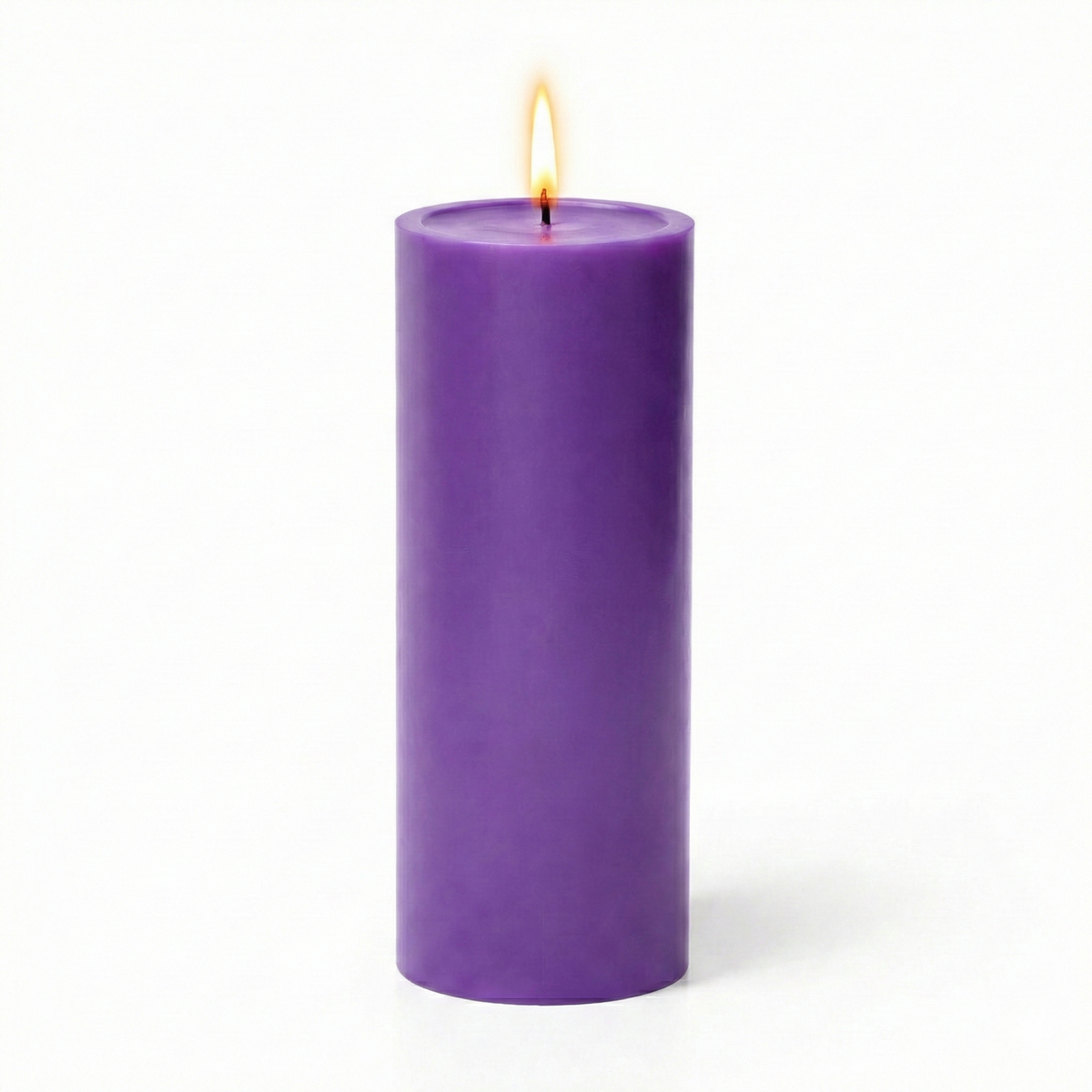 Richland 4" x 12" Purple Pillar Candle Set of 6