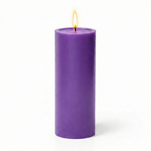 Richland 4" x 12" Purple Pillar Candle Set of 6