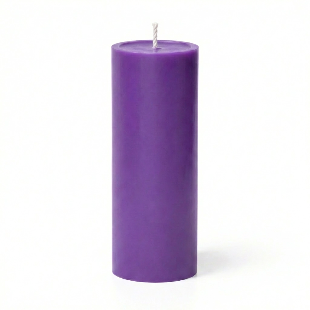 Richland 4" x 12" Purple Pillar Candle Set of 6