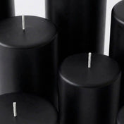 Richland Pillar Candles 3"x3" Black Set of 12 - thumbnail number 5