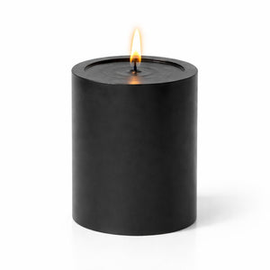 Richland 4" x 4" Black Pillar Candle
