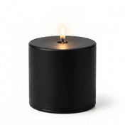 Richland 4" x 4" Black Pillar Candle - thumbnail number 2