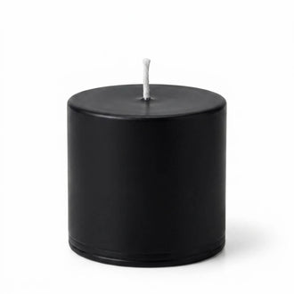 Richland 4" x 4" Black Pillar Candle