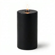 Richland 4" x 6" Black Pillar Candle - thumbnail number 2