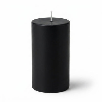 Richland 4" x 6" Black Pillar Candle