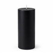 Richland 4" x 9" Black Pillar Candle - thumbnail number 1