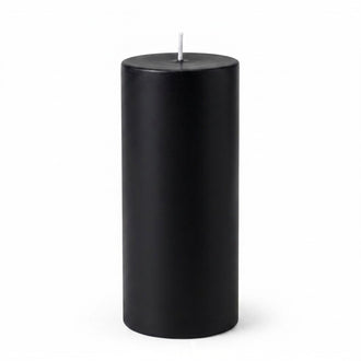 Richland 4" x 9" Black Pillar Candle