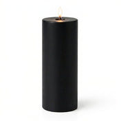 Richland 4" x 12" Black Pillar Candle - thumbnail number 2