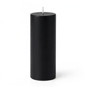 Richland 4" x 12" Black Pillar Candle - thumbnail number 1