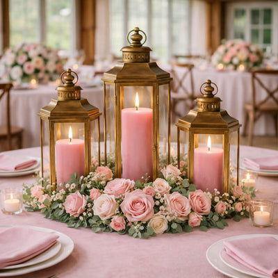 Richland 4" x 6" Pink Pillar Candle - thumbnail number 7