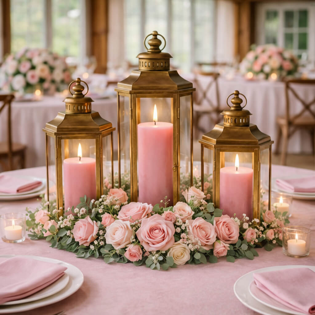 Richland Pillar Candle 3"x6" Pink