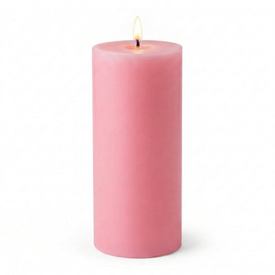 Richland 4" x 9" Pink Pillar Candle - thumbnail number 2