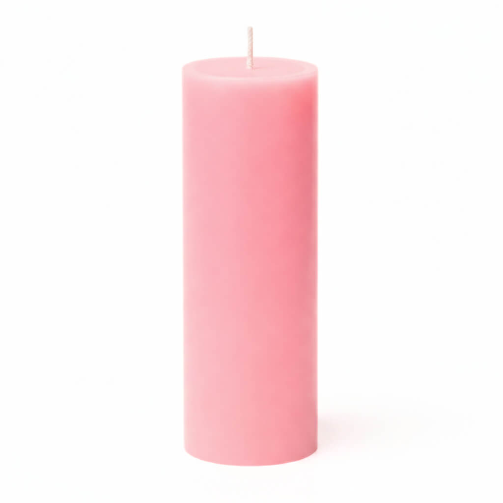 Richland 4" x 12" Pink Pillar Candle Set of 6