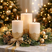 Richland Pillar Candle 3"x3" Light Ivory - thumbnail number 7