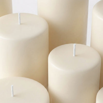 Richland Pillar Candle 3"x3" Light Ivory - thumbnail number 5