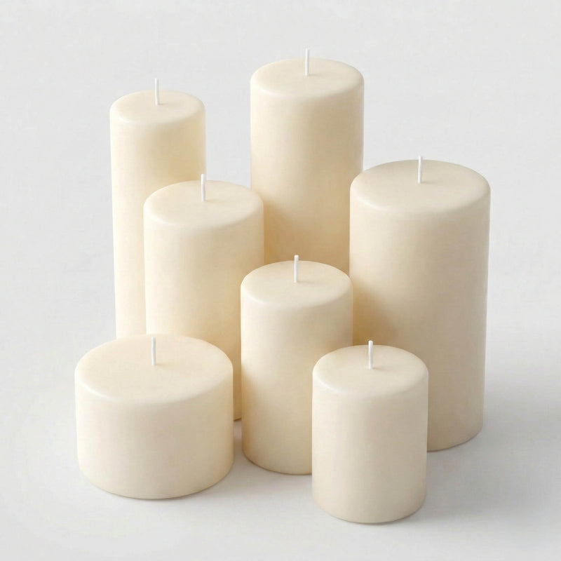 Richland Pillar Candle 3"x3" Light Ivory - thumbnail number 4