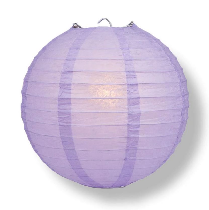 8" Lavender Paper Lanterns (Pack of 10)