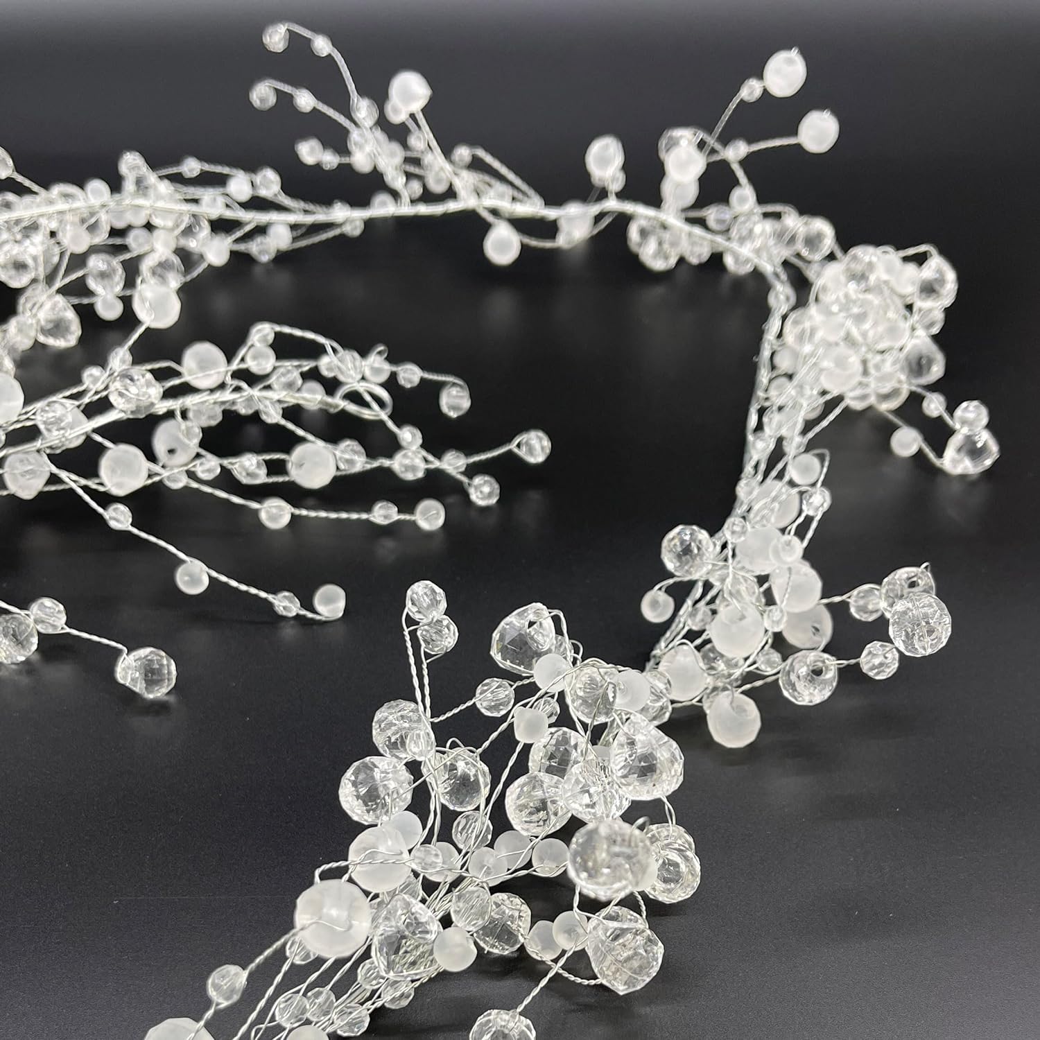 Wired Crystal Garlands 42in