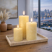 Richland Rustic Pillar Candle 3"x 9" Ivory Set of 6 - thumbnail number 10