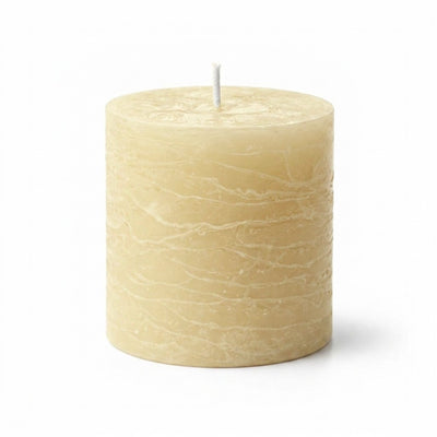 Richland Rustic Pillar Candle 3"x 3" Ivory