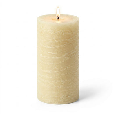 Richland Rustic Pillar Candle 3"x 6" Ivory - thumbnail number 2