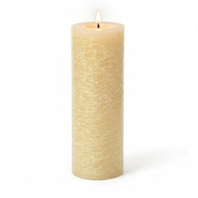 Richland Rustic Pillar Candle 3"x 9" Ivory Set of 6 - thumbnail number 2