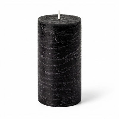 Richland Rustic Pillar Candle 3"x 6" Black