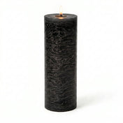 Richland Rustic Pillar Candle 3"x 9" Black Set of 24 - thumbnail number 2