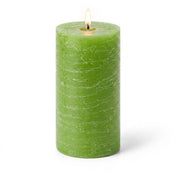 Richland Rustic Pillar Candle 3"x 6" Green - thumbnail number 2