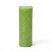 Richland Rustic Pillar Candle 3"x 9" Green Set of 6 - thumbnail number 1