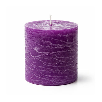 Richland Rustic Pillar Candle 3"x 3" Lavender