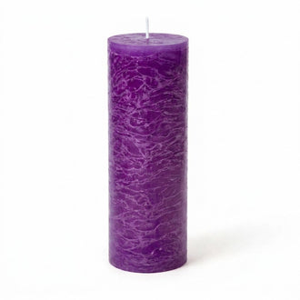 Richland Rustic Pillar Candle 3"x 9" Lavender