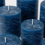 Richland Rustic Pillar Candle 3"x 3" Navy Blue - thumbnail number 5