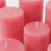 Richland Rustic Pillar Candle 3"x 6" Pink Set of 12 - thumbnail number 5