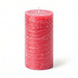 Richland Rustic Pillar Candle 3"x 6" Pink