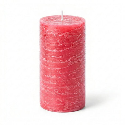 Richland Rustic Pillar Candle 3"x 6" Pink