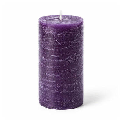 Richland Rustic Pillar Candle 3"x 6" Purple